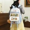 Школьный рюкзак новый мультяшный милый для учеников средней школы большой вместимости рюкзак для снижения нагрузки японский универсальный