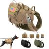 Прочная нейлоновая шлейка для собаки тактическая военная шлейка-жилет для питомца с сумкой тренировочные жилеты для рабочей собаки для средних и крупных собак