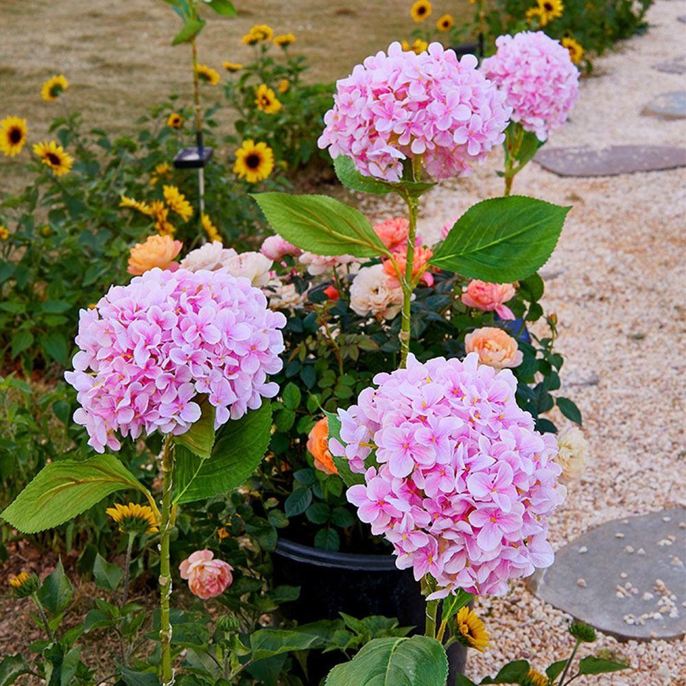 Водонепроницаемый шар-цветок солнечный напольный светильник теплый свет светодиодные солнечные имитирующие цветы огни 1 головка имитация ландшафта газонный светильник