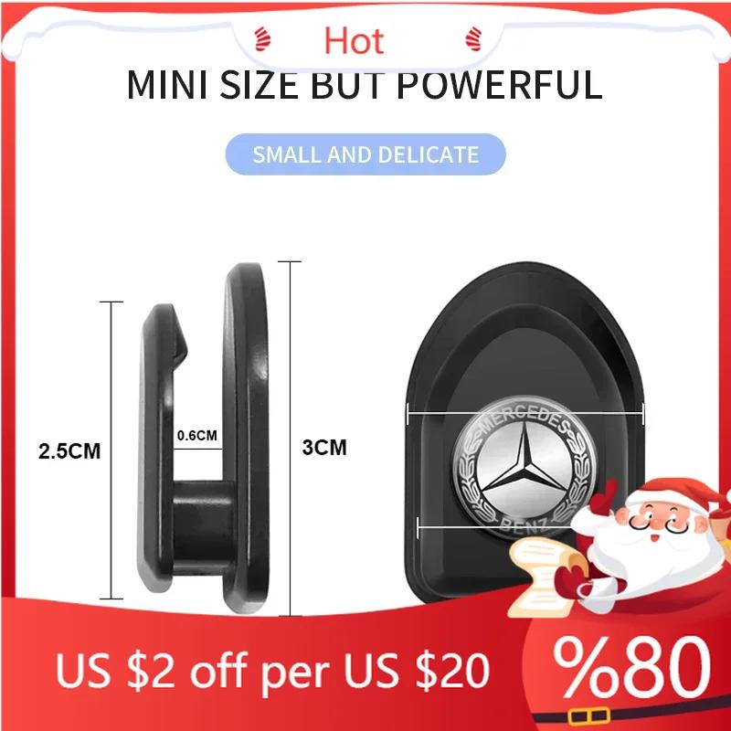 DKS1 4PCS Car Hook Mini Car Convenience Hook The Multi-functional Invisible Hook For Mercedes Benz W211 W204 W210 CLA GLA Accessories