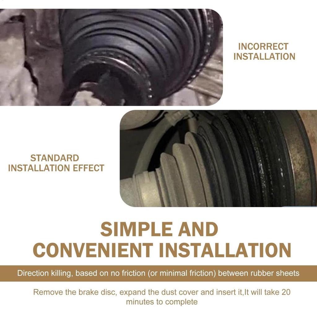 Комплект пыльников рулевой рейки 2 шт. Универсальный пылезащитный автоаксессуар Чехол рулевой тяги для внедорожника, дома на колесах, автомобиля. Зимний холод