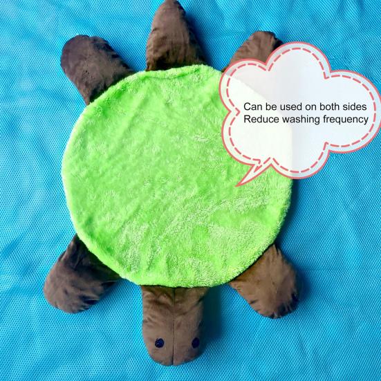 Подушечка для мытья пола Двусторонняя Многоразовая В форме черепахи Швабра Плитка Дерево Ламинат Мраморные полы Моющийся Чистящее средство