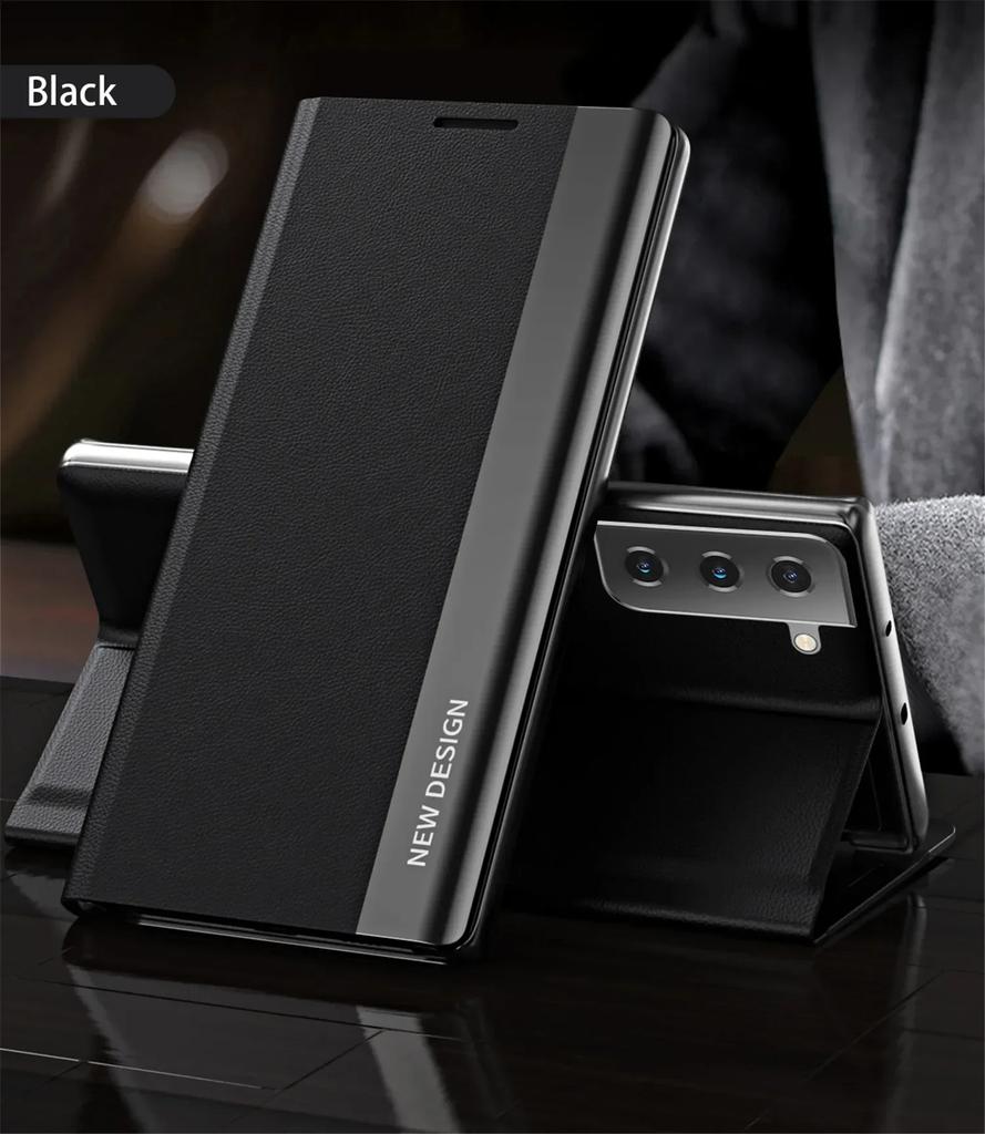 Роскошный кожаный чехол-книжка для Samsung Galaxy S25 Edge S24 S23 S22 S21 S20 Ultra S10 Plus S23 S21 S24 FE Note 20 Ultra Чехол-подставка