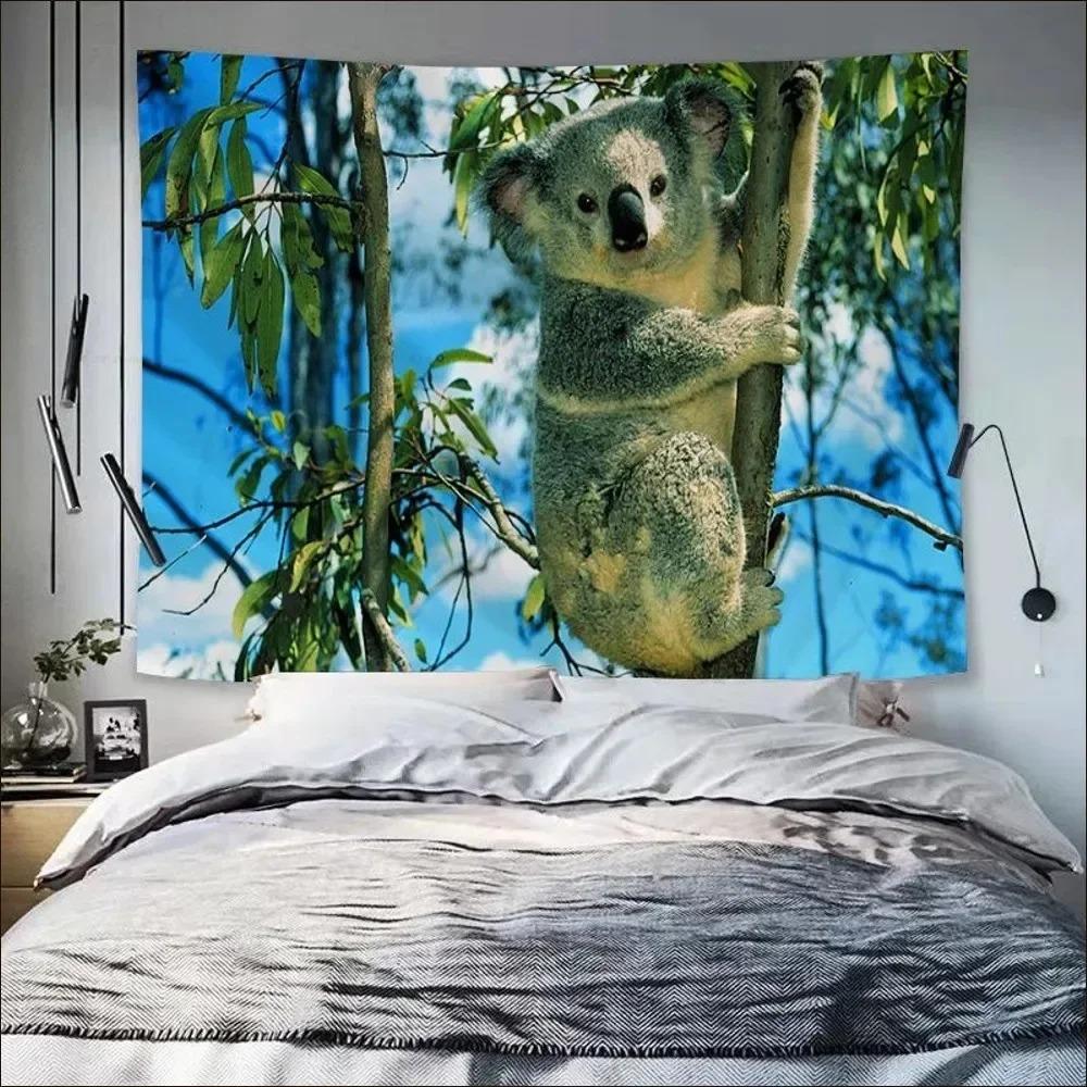 Animal Cute Koala Wall Decor Tapestry Home Living Room Tapestry