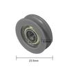 10Pcs Nylon POM Bearing Pulley Stainless Steel Rubber-Coated Pulley  for Doors Windows