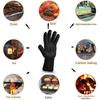 1 Pair Barbecue Gloves,up To 800c Universal Non-slip Heat Resistant Oven Gloves