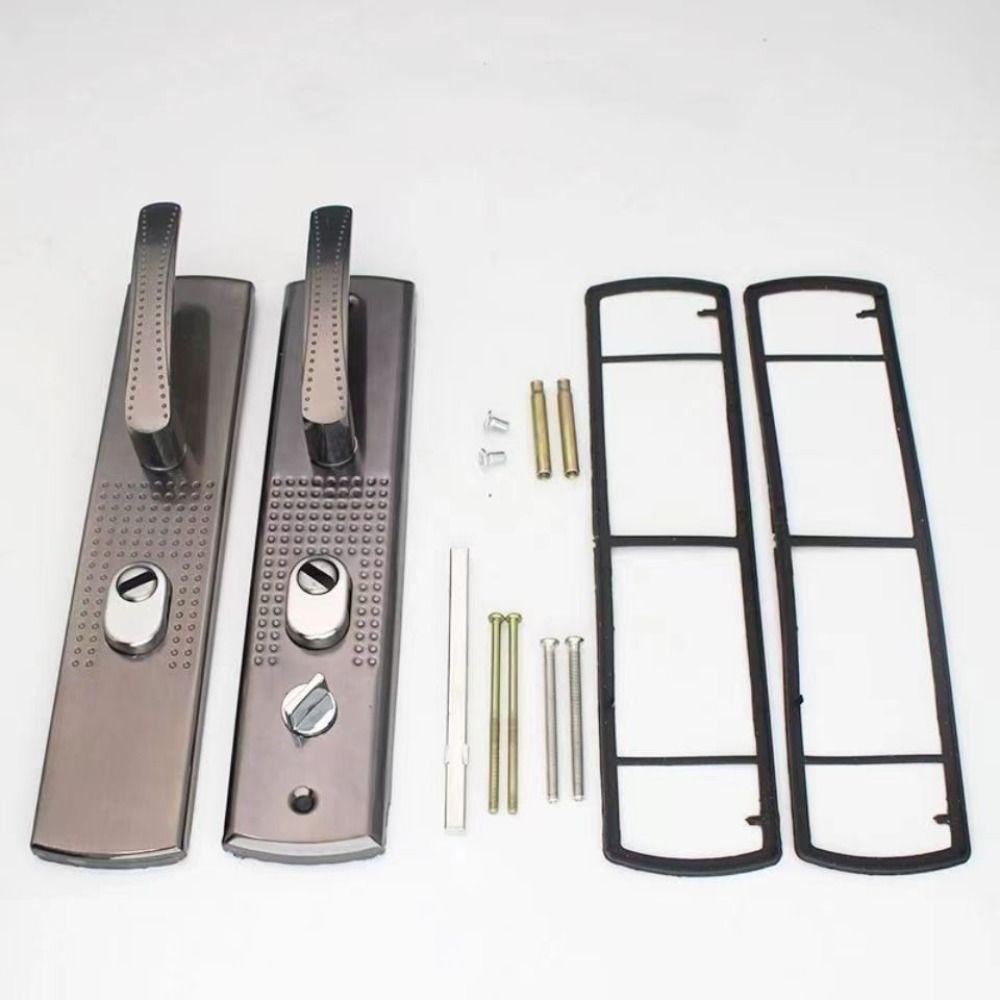 Aluminium Zinc Zinc Alloy Security Door Handle Universal Door Lock Household Hardware Panel Handle Home