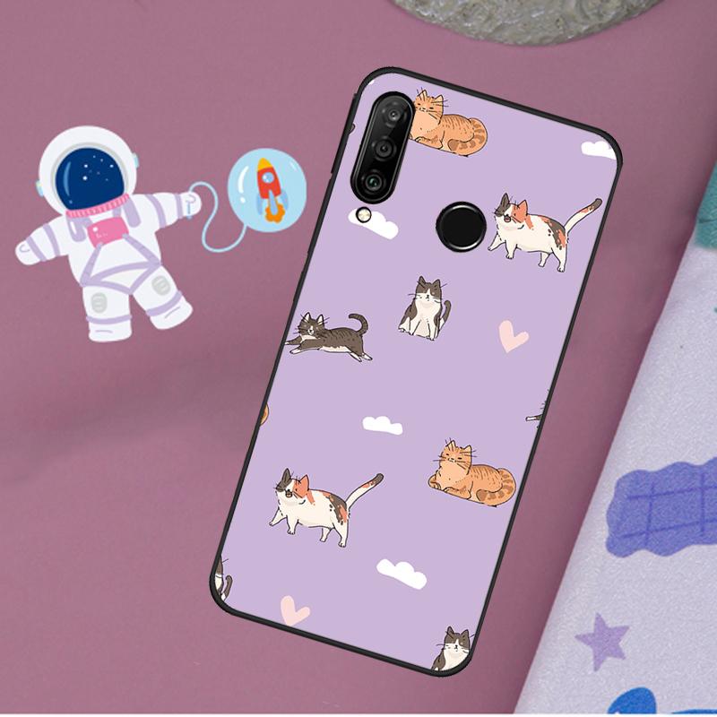 Смешной коллаж с кошками для Huawei Nova 12s 12i 11i 8i Y73 Y72 Y61 Y91 Y90 Y70 Y60 9 10 SE P30 P40 Lite P60 Pro Чехол