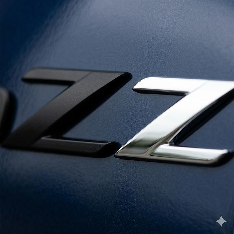 3D Black Chrome 350Z 370Z Emblem Rear Trunk Badge Letter Logo Sticker For Nissan Fairlady Car Styling Accessories Replacement