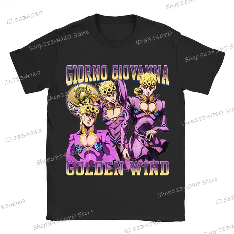 Футболка JoJo's Bizarre Adventure Унисекс Женская Аниме Унисексга Графический Дизайн Футболка Тройник Все Размеры Аниме ДжоДжо Мода Уличная Повседневная Топы