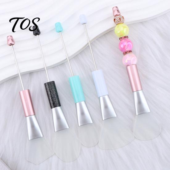 Beauty Tool for Beads 7Pcs DIY Bead Face Mask Brush, Silicone Soft Spatula Applicator Flexible Brush Skincare, Facial Spreader Women, Makeup Beaded