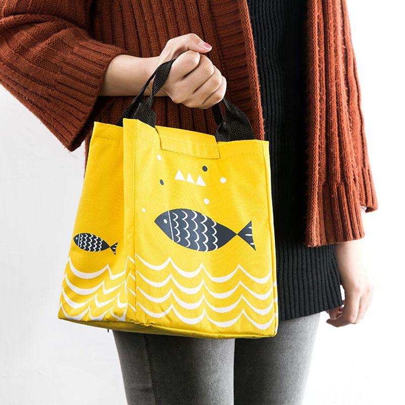 Многоразовая сумка-ланч Artone Fish Oxford с термоизоляцией и премиальным материалом