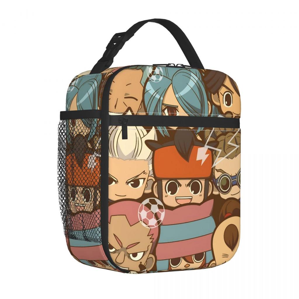 Anime Axel Blaze Inazuma Eleven Insulated Lunch Bag Storage Food Box Portable Thermal Cooler Lunch Boxes For Picnic