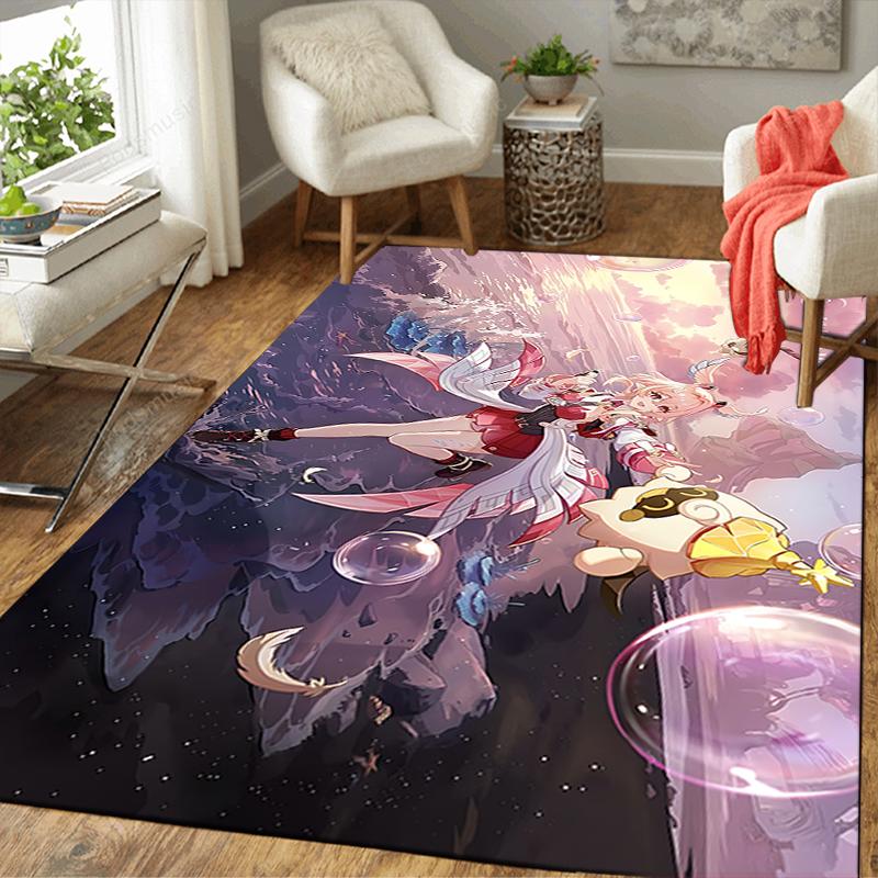 1Pc Fantasy Angel Adventure Rug, Office Carpet Indoor Outdoor Doormat, Non-Slip, Comfortable, Living, Christmas Halloween, Xmas Gift S1553