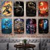 Mortal Kombat Металлический Декор Постер Винтажная Жестяная Вывеска Металлическая Вывеска Декоративная Табличка для Паба Бара Мужской Комнаты Клуба Настенное Украшение