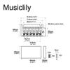 Musiclily Pro Tremolo Support Tremolo Bridge with Steel Saddles for American Strat Electric Gold 10.5mm Unit, Two-Point Guitars,