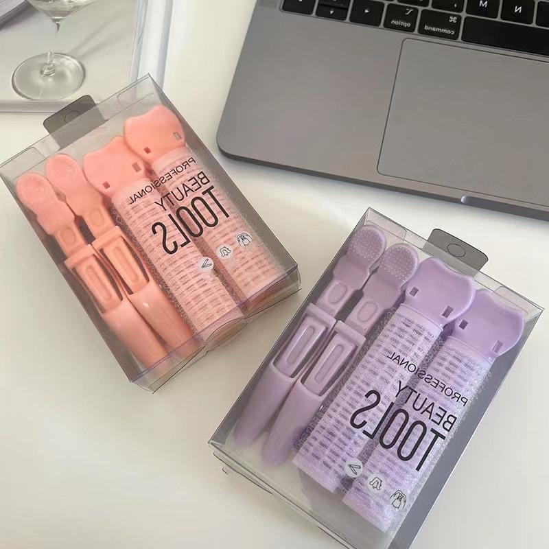 4 шт., вьющиеся роликовые волосы с корнем, натуральные пушистые заколки для волос, набор челки, заколки для укладки волос, заколки для волос, корейские аксессуары для укладки волос