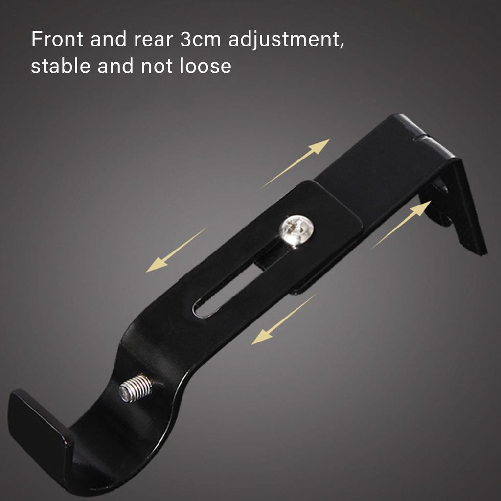 Регулируемый держатель для карнизов, сверхмощные держатели для карнизов, 4 шт. в упаковке, карнизы, крючки, вешалки для настенного держателя для штор, удлинитель