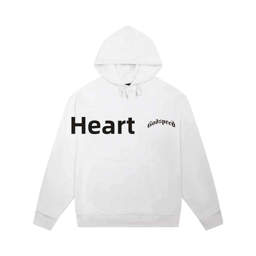 Godspeed Хлопковая толстовка с капюшоном, тяжелый хлопок, длинный рукав, с принтом, унисекс, Хай стрит, Хип-хоп стиль, Повседневная, Свободный крой, Уличная одежда