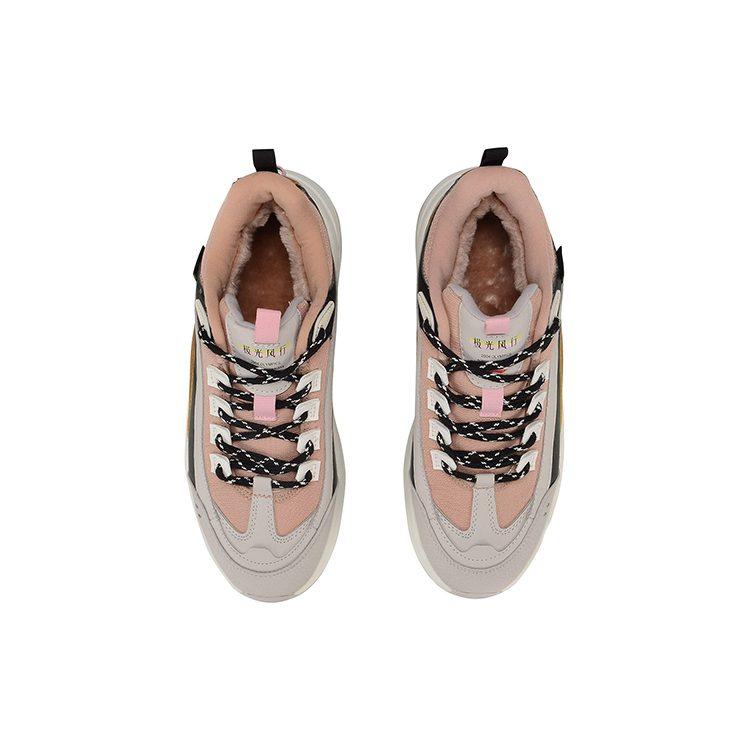 Li Ning Aurora WindWalker Амортизация, Износостойкие Низкие Спортивные Кроссовки Женские Черный Серый Коричневый AGCP298-3