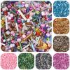 15000pcs Mixed Shapes Sizes Glass Seed Beads Multi Colors Round Bugle Glass Bead For DIY Jewellery Craf Making Garment Beading Embroidery Accessories