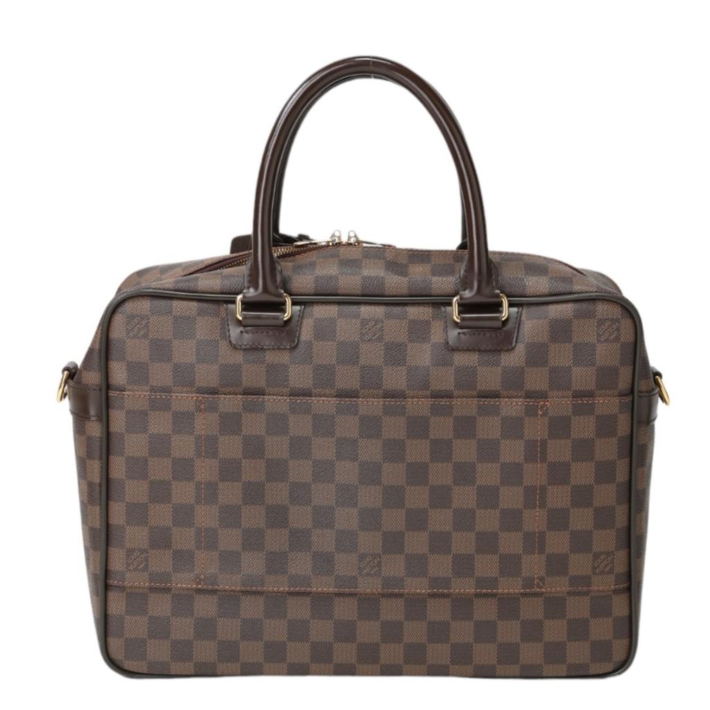 LOUIS VUITTON Damier Ikar Handbag Damier canvas Brown unisex N23252 Used