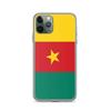 Coque iPhone - Multicolore - Drapeau Cameroun - Souple - Silicone - Modèle Vertical