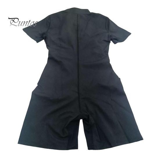 Спортивный компрессионный компрессионный компрессионный компрессионный компрессионный компрессионный комбинезон с застежкой-молнией и воротником-стойкой, спортивный костюм с короткими рукавами для сжигания калорий, спортивный костюм для тренировок с высокой эластичной талией