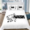 Nash Fishing Logo Duvet Cover Pillowcase Bedding Set Adult BoyGirl Bedroom Decoration Single Double Large Size