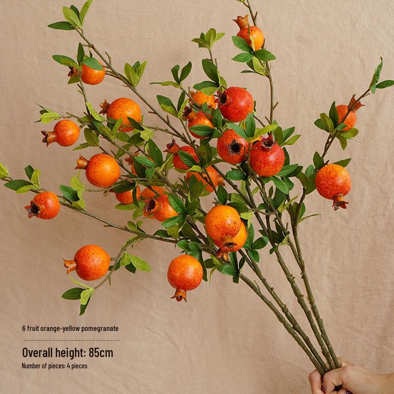 Bionic Dried Flowers: New Year Artificial Persimmon Bouquet, Living Room Decoration & Ornaments