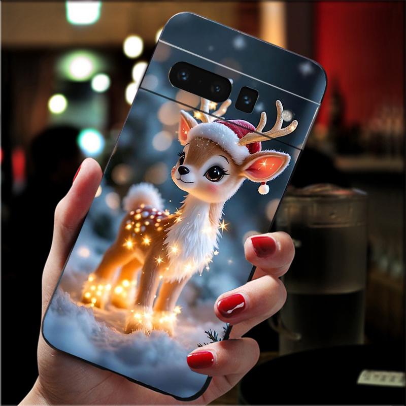 Чехол для телефона Google Pixel 10 9 Pro XL 10 9A 8 7 6 Pro Pixel 8A 7A 6A Pixel 8 7 6 5 Рождественская кошачья елка