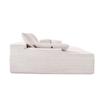 VEVOR 210 cm Oversized Double Chaise Lounge, Corduroy Fabric Sectional Sofa