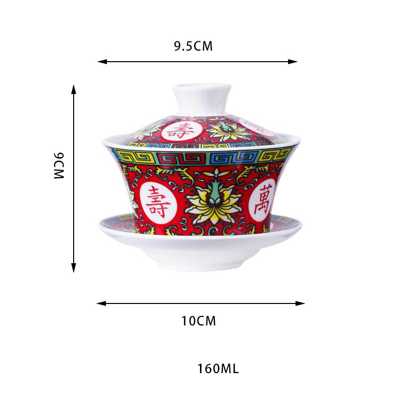 Chinese Kungfu Gai Wan Teaset China Glass Tea Sets Dehua Gaiwan Tea Porcelain Teapot Tea Set for Travel Beautiful Easy Kettle