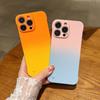 Ультратонкий безрамочный градиентный двухцветный чехол для iPhone 16 15 Plus 14 13 Pro Max 12 11 Samsung S23 S22 Ultra Plus противоударный чехол для ПК