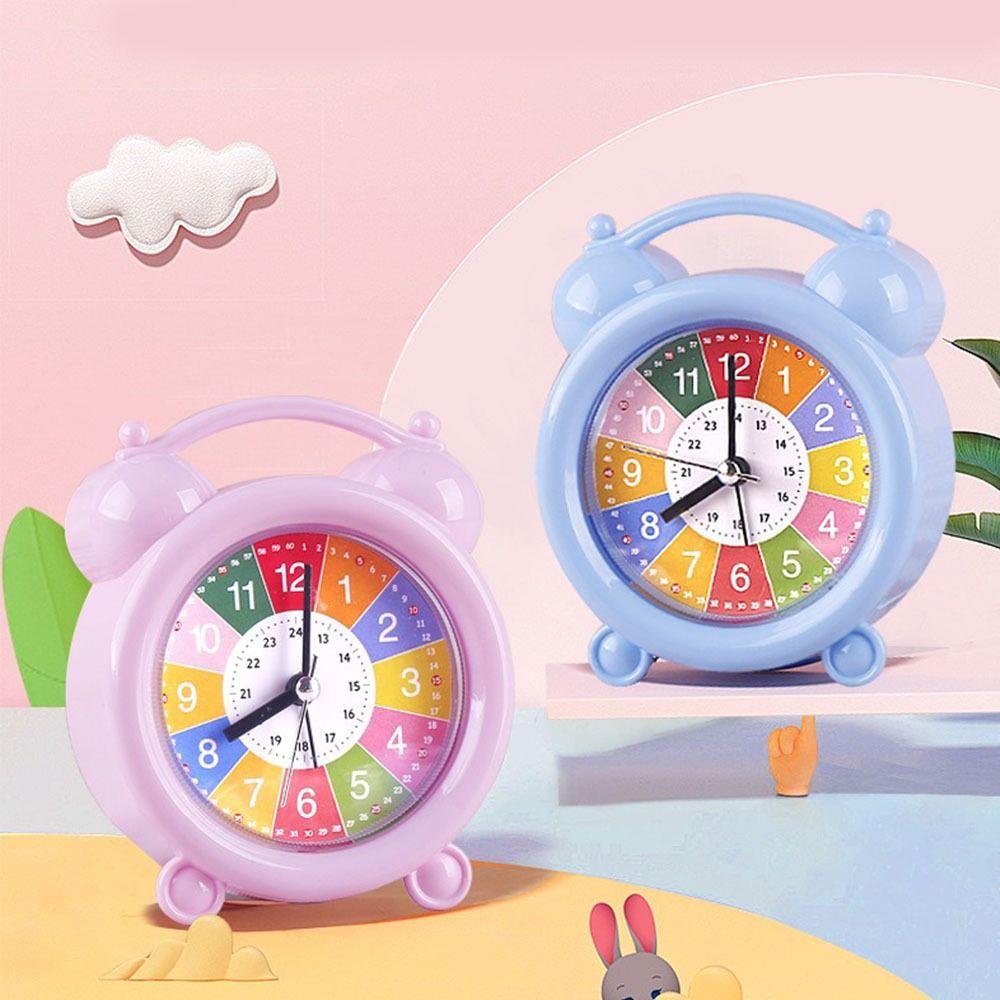 Early Education Children Desktop Clock Silent Table Alarm Clock Bedroom Bedside