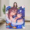 Uma Musume Pretty Derby Аниме Плед Мягкий Теплый Узор Плюшевый Плед для Дивана Кресла Кемпинга Фланелевое Покрывало Покрывало на Кровать