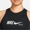 Nike Dri-FIT One Logo Print Round Neck Майка женская Топы Черный DM7368-010
