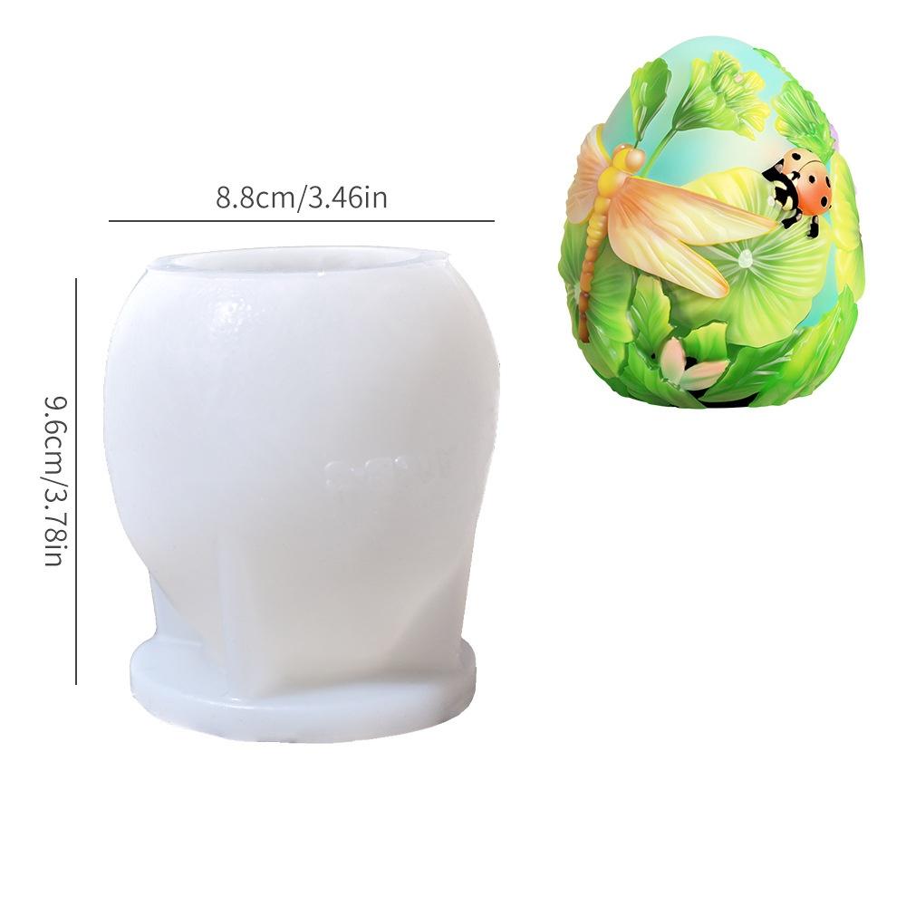 Силиконовая форма для пасхального яйца с тиснением бабочки, формы для ароматических свечей в виде кролика, формы для мыла ручной работы, ароматерапевтическая декорация, 3D-поделка, подарок 2025