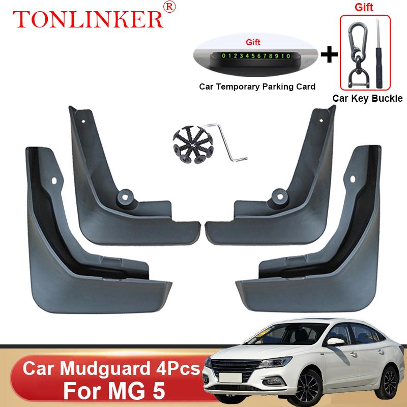 TONLINKER Car Mudguard For MG 5 MG5 2022 2023 Front Rear Mud Flaps Mudguards Splash Guards Fender Mudflaps