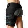 Arthritis Thigh Secure Unisex Compression Hip Support Strap Dr. [Doctor-Developed] Support, Fit, Breathable, Non-Slip, [L/XL, Black]