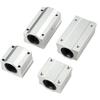4 Pcs SCS 6/8/10/12/13/16/20/25/30 UU/LUU Linear Motion Ball Slide Units Linear Ball Bearing Block CNC Router 3D Printer Parts