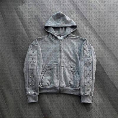 Европейский и американский Y2K повседневный тренд однотонный кардиган-свитшот в стиле хай-стрит