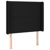 VidaXL Headboard with Ears Black 83x16x118-128 Cm Fabric3119276