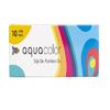 Одноразовые мягкие цветные контактные линзы Aquacolor Zero Power с УФ-защитой - Aqua Green - (10 линз/коробка) - Плано