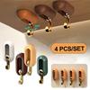 4PCS Self Adhesive 360° Rotating Wall Hook Strong Without Drilling Coat Bag Bathroom Door Kitchen Towel Hanger Hooks Home Storage Accessories