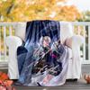 Genshin Impact characters4 printed throw blanket—lightweight,soft,warm;versatile blanket for all seasons—perfect as &air-conditioning throw,nap blanke