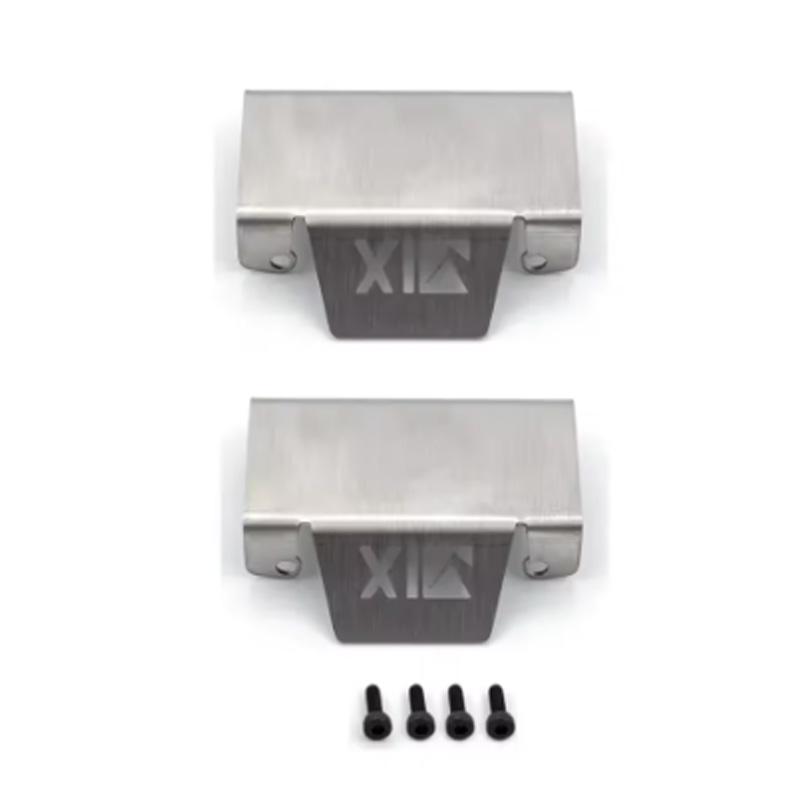 Stainless Steel Chassis Armor Axle Protector Skid Plate For RGT EX86190 EX 86190 LC76 1/10 RC Crawler Car Upgrade Parts