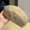 Новый японский ретро берет с буквой J для женщин на осень и зиму Элегантный модный и универсальный берет маленького художника с лицом