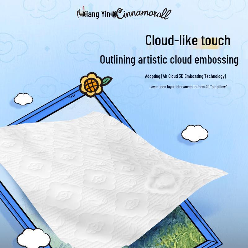 Мягкие рельефные салфетки для лица Xin Xiang Yin Cloud, 3-слойные, упаковка 20 шт.