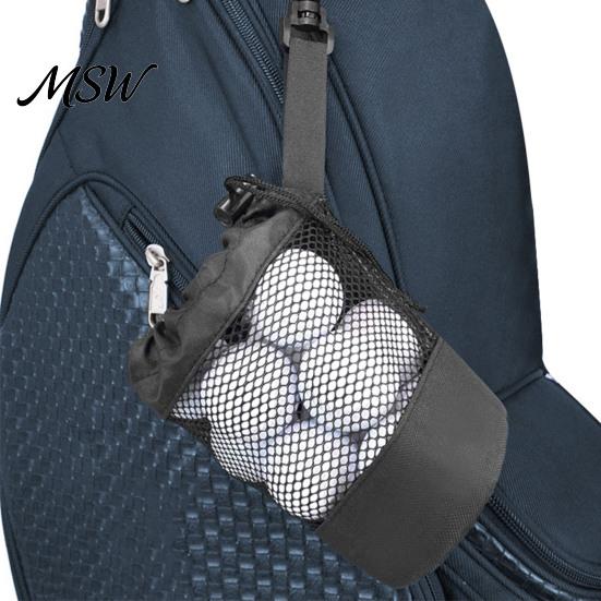 Portable Golf Ball Bag Storage Bag, Drawstring Mesh Pouch for Accessory, Gear Holder Organizer, Gift Men Women Golfer